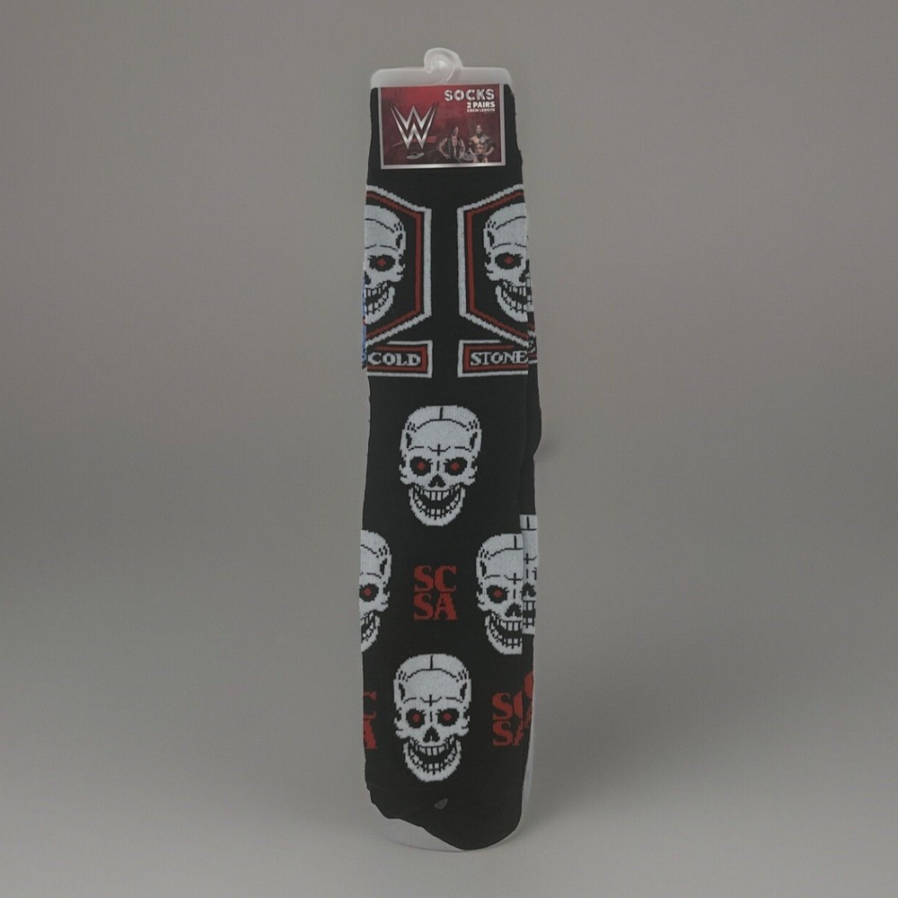 WWE Attitude Era Crew Socks 2-Pack The Rock & Stone Cold Steve Austin (Size M)